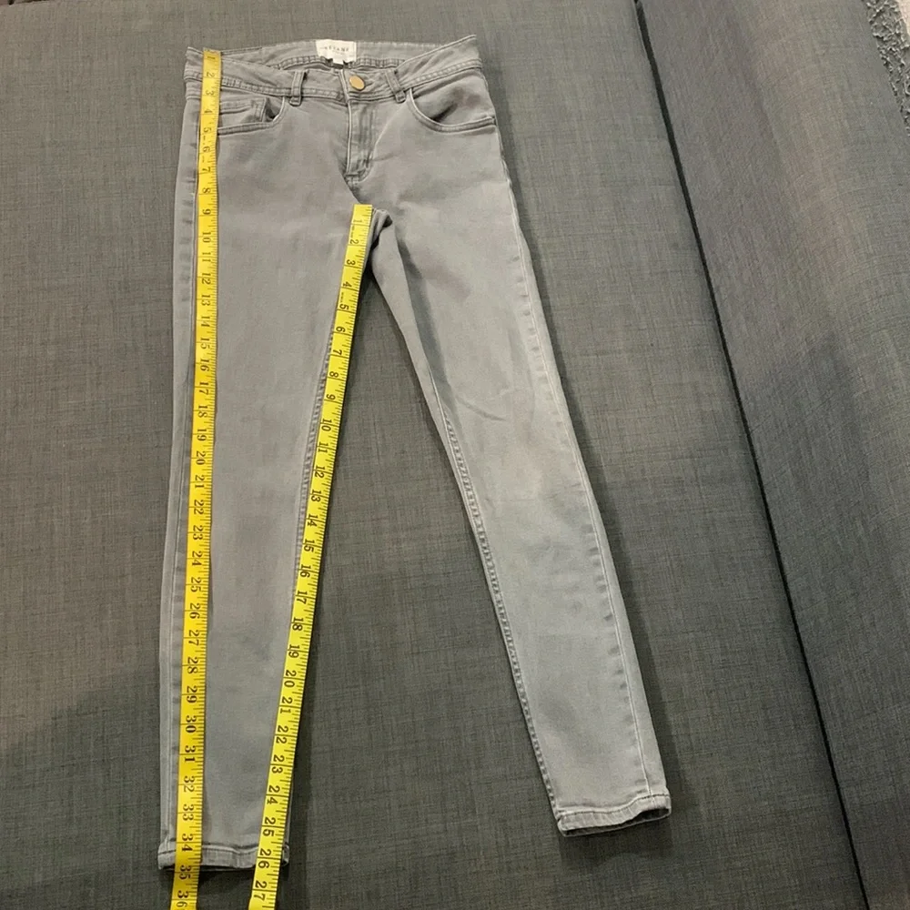 Sézane Jeans The Perfect 7/8 Slim Skinny Grey Gray 24 Denim Casual Ankle Length